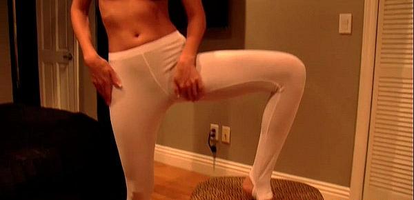  My tight yoga pants leave nothing to the imagination JOI